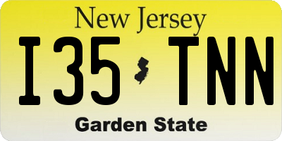 NJ license plate I35TNN