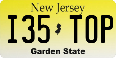 NJ license plate I35TOP
