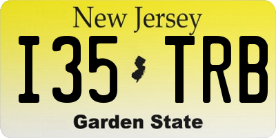 NJ license plate I35TRB