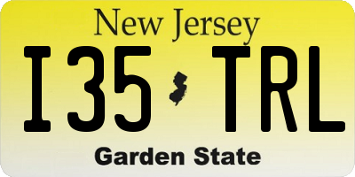 NJ license plate I35TRL