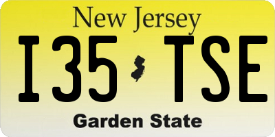 NJ license plate I35TSE