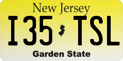 NJ license plate I35TSL