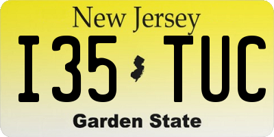 NJ license plate I35TUC