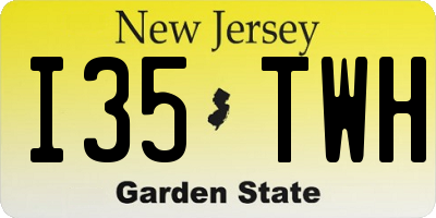 NJ license plate I35TWH