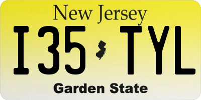 NJ license plate I35TYL
