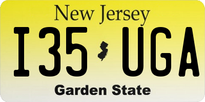 NJ license plate I35UGA