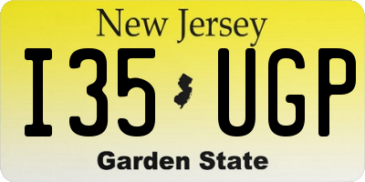 NJ license plate I35UGP