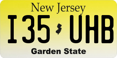 NJ license plate I35UHB