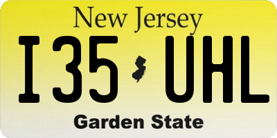 NJ license plate I35UHL