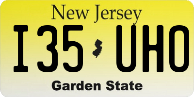 NJ license plate I35UHO