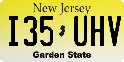 NJ license plate I35UHV