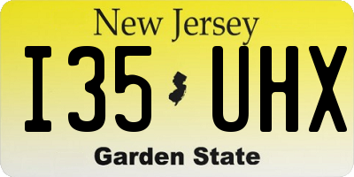 NJ license plate I35UHX