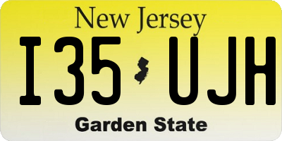 NJ license plate I35UJH