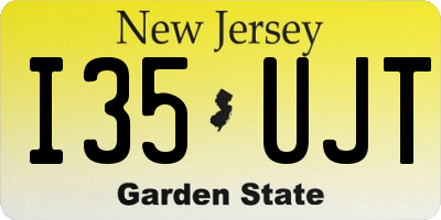 NJ license plate I35UJT