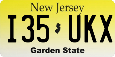NJ license plate I35UKX