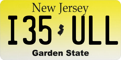 NJ license plate I35ULL
