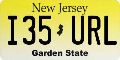 NJ license plate I35URL