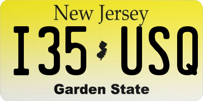 NJ license plate I35USQ