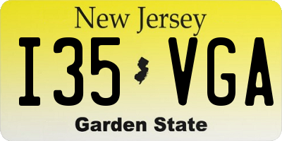 NJ license plate I35VGA