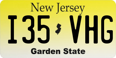 NJ license plate I35VHG