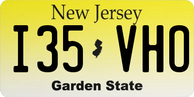 NJ license plate I35VHO