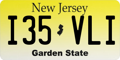 NJ license plate I35VLI