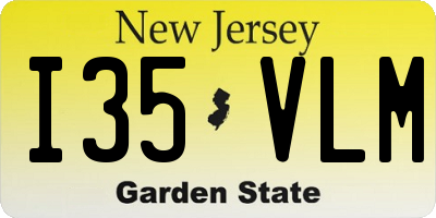NJ license plate I35VLM