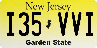 NJ license plate I35VVI