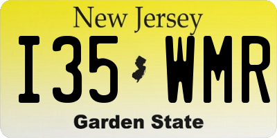NJ license plate I35WMR