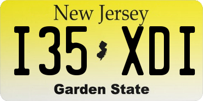 NJ license plate I35XDI