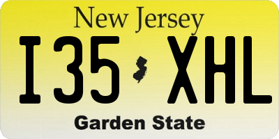 NJ license plate I35XHL