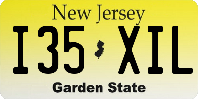 NJ license plate I35XIL