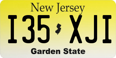 NJ license plate I35XJI