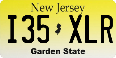 NJ license plate I35XLR