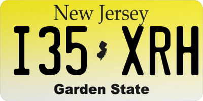 NJ license plate I35XRH