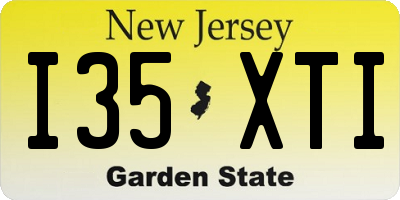 NJ license plate I35XTI