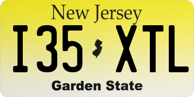 NJ license plate I35XTL