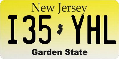 NJ license plate I35YHL