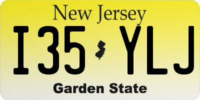 NJ license plate I35YLJ