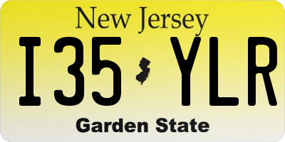 NJ license plate I35YLR