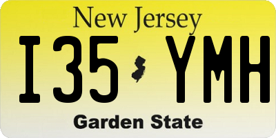 NJ license plate I35YMH