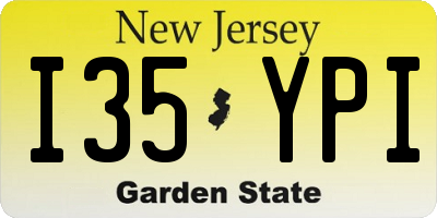 NJ license plate I35YPI