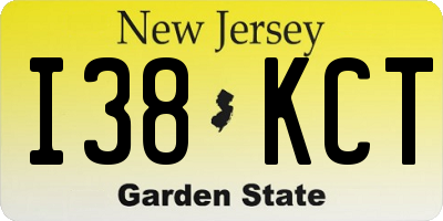 NJ license plate I38KCT