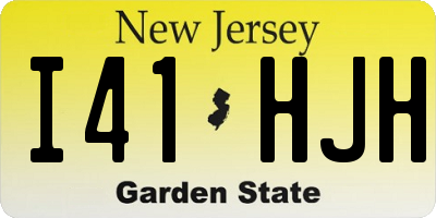 NJ license plate I41HJH