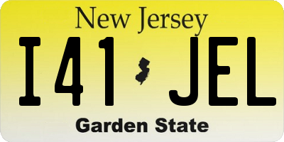 NJ license plate I41JEL