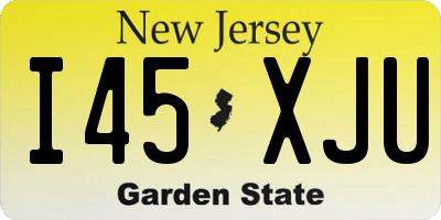NJ license plate I45XJU