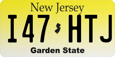 NJ license plate I47HTJ