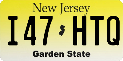 NJ license plate I47HTQ