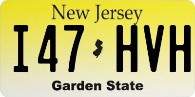 NJ license plate I47HVH