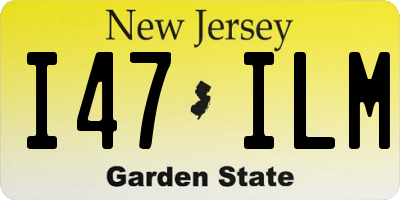 NJ license plate I47ILM